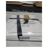 LOVQUE 100% Washed Cotton Duvet Cover Twin Size, Linen-Like Textured White Fade-Resistant Natural Bedding Set (No Comforter), 68x90 Inches