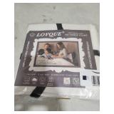 LOVQUE 100% Washed Cotton Duvet Cover Twin Size, Linen-Like Textured White Fade-Resistant Natural Bedding Set (No Comforter), 68x90 Inches