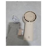 JISULIFE Handheld Portable Turbo Fan [16H Max Cooling Time], 4000mAh USB Rechargeable Personal Battery Operated Mini Small Pocket Fan with 5 Speeds for Travel/Outdoor/Vacation/Concerts - Brown