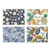 Hallmark Thank You Cards Assortment, Painted Florals (48 Cards with Envelopes for Baby Showers, Bridal Showers, Weddings, All Occasion)
