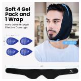 Fittest Pro Wisdom Teeth Ice Pack Head Wrap Jaw Ice Pack for Face Oral Surgery, 4 Hot Cold Gel Pack for TMJ, Tooth Extraction, Tonsillectomy Recovery