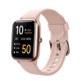 Fitness Tracker Fitness Watches for Women Men (Make/Answer Calls), 1.85\" Smart Watch for iPhone/Android Phones, Heart Rate/Sleep Monitor Steps Tracker Watch Pedometer IP68 Waterproof (Pink/gold)