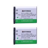 Batmax 2Pcs EN-EL10 NP-45 Li-40B Battery + Quick LED Dual Charger for Fujifilm NP 45 Nikon EN EL10 Olympus LI-42B LI-40B, Kodak KLIC-7006, Casio NP-80, Pentax D-Li63 D-Li108 Coolpix S60 S80 S200 S203