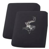 hyha Waterproof Couch Cushion Covers, Stretch Sofa Couch Seat Slipcover for Dog Washable, Non-Slip Waterproof Outdoor Cushion Covers for Patio Furniture Replacement (2 Pieces, Black)