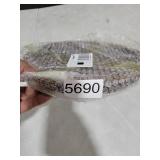 Hanobe Wooden Tray for Coffee Table: Candle Holder Plate Round Decorative Serving Tray - Vintage Table Centerpiece Rustic Farmhouse Home Decor