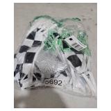 Piokio 100ft Black and White Checkered Flag Banner Racing Birthday Decorations, for Nascar Cars Party Supplies