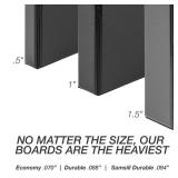 Samsill Durable 1 Inch Binder, Made in The USA, Round Ring Customizable Clear View Binder, White, 4 Pack (MP48437)