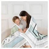 Lake Life Decor Throw Blanket Cute Sun Sketch Sunset Fleece Blanket,Retro Lake Cabin Decor Watercolor Wood Plank Blanket 30\"x40\" Lake House Gifts,Farmhouse Style The Lake House Decor for The Home