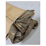 Fitable Black&Gold Sequin Tablecloth for Parties 60x102 Inch - Sparkle Glitter Table Cloth Laser Round Overlay for Wedding Baby Shower Ceremony Birthday Holiday Banquet