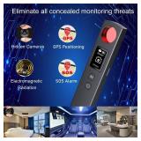 GeoMade Hidden Camera Detectors, Anti Spy Signal Finder, Bug Sweeping Device Listening RF, GPS Tracker Detector, Infrared Magnet Sentry SOS 6 Modes for Hotel Travel Home Office, with OLED Screen