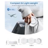 3 in 1 Wireless Charging Station for Apple Multiple Devices, Foldable Magnetic Fast Travel Charger, Compatible with MagSafe iPhone 16 15 14 13 12 Apple Watch & AirPod, Gift for Women
