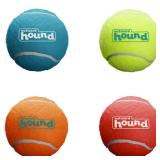 Outward Hound Squeaker Ballz 4-Pack Tennis Ball Dog Toys with Squeaker, Interactive Fetch Play for Pets Under 25 lbs, Training Balls for Indoor & Outdoor Exercise, Small, 2-inch