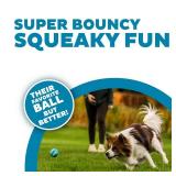 Outward Hound Squeaker Ballz 4-Pack Tennis Ball Dog Toys with Squeaker, Interactive Fetch Play for Pets Under 25 lbs, Training Balls for Indoor & Outdoor Exercise, Small, 2-inch