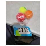 Outward Hound Squeaker Ballz 4-Pack Tennis Ball Dog Toys with Squeaker, Interactive Fetch Play for Pets Under 25 lbs, Training Balls for Indoor & Outdoor Exercise, Small, 2-inch