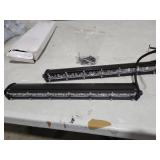 Zmoon 12in Signal Row Led Light Bar [14in w/Bracket] 80W Spot Flood Combo Off Road, Waterproof Slim Light Bar for SUV Jeep ATV Boat 2-Pack