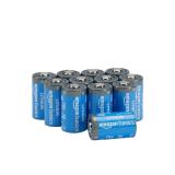 Amazon Basics Non-Rechargeable CR2 Lithium Batteries, 3 Volt, Long Lasting Power, Low Self-Discharge Rate, 12 Count