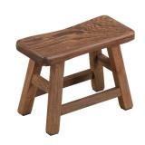 EKDJKK Sturdy Step Stool 10.6 Inch Rustic Solid Wooden Footstool for Kids & Adults Small Bench Plant Stand Fishing Stool, Perfect for High Beds, Kitchen, Bathroom, Closet, Sink