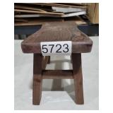 EKDJKK Sturdy Step Stool 10.6 Inch Rustic Solid Wooden Footstool for Kids & Adults Small Bench Plant Stand Fishing Stool, Perfect for High Beds, Kitchen, Bathroom, Closet, Sink