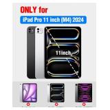 Nillkin for iPad Pro 11 Inch M5 M4 Case with Magic Keyboard, Detachable Magnetic iPad Pro 11 Keyboard Case with Pencil Holder/Slide Camera Cover/7 Colors Backlit/Adjustable Stand/Touchpad, Black