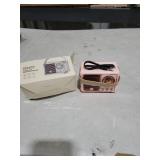 Retro Bluetooth Speakers Birthday Gifts for Girls Small Cute Pink Portable Wireless Speaker Gift Ideas for Women,Her,Girls,Wife Old School Speaker Vintage Aesthetic Decor for Bedroom,Office(Pink)