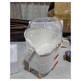 NestOrganix Makeup Organizer Skincare Organizers - Cosmetic Display Cases with Transparent Cover, SkinCare Organizers for Bathroom Countertop, Bedroom Vanity Desk, Lipstick Organizer, White