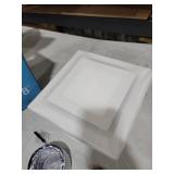 FEITON Bathroom Exhaust Fan with Light, Ceiling Mount, 110 CFM 1.0 Sones 4 Inch Duct, Quiet Square Bath Fan Light Combo, Shower Exhaust Fan with Light