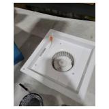 FEITON Bathroom Exhaust Fan with Light, Ceiling Mount, 110 CFM 1.0 Sones 4 Inch Duct, Quiet Square Bath Fan Light Combo, Shower Exhaust Fan with Light