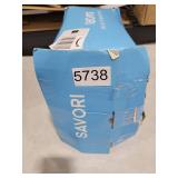 SAVORI Set of 2 Down and Feather Throw Pillow Inserts 20x20 Soft Fluffy Pillow Inserts with 100% Down-Proof Cotton Cover, Decorative Square Cushion Inner for Sofa Couch Bed-White