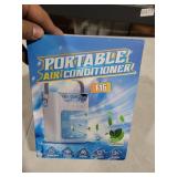 Portable Air Conditioners, 3 Wind Speeds & 7 LED Lights Evaporative Personal Air Cooler, 4 in 1 Portable AC with 650 mL Large Water Tank, Mini Air Conditioner for Bedroom/Car/Home/Camping/Room