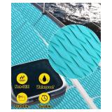 Hjdeck Boat Flooring EVA Foam Boat Decking Marine Carpet Boat Foam Flooring Sheet Self-Adhesive Black Marine Flooring for Fishing Boat Kayak Yacht RV Swimming Pool Golf Cart 94.5\"x16.1\" - White