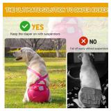 3 Pack Avont Washable Female Dog Diaper with Suspender, Reusable Girl Doggie Diapers for Small Medium Large Doggy in Heat Cycle Period Incontinence -XL