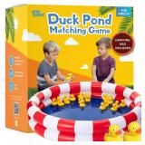 Duck Pond Matching Carnival Game, Outdoor Games for Kids Birthday Party Field Day Fun Activities for Kids 4-8, 3-5 - Outdoor Water Toys and Games for Backyard, Memory Game, Easter Gift Summer Toy