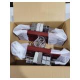 TOPIA HANGER Pants Hangers, Deluxe Cherry Wood Skirt Hangers with 2 Big Premium Metal Clips and 360° Swivel Anti-Rust Flat Hook, 20 Pack Boutique Hanger for Skirts, Trousers, Jeans, Slacks, CT03M