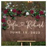 Artificial Rose Flowers,100 pcs Foam Rose Bulk Burgundy Fake Flower Heads for DIY Wedding Bouquets Rose Wall Kissing Balls Bridal Shower Centerpieces Arrangements Party Tables Decorations(Burgundy)