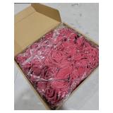 Artificial Rose Flowers,100 pcs Foam Rose Bulk Burgundy Fake Flower Heads for DIY Wedding Bouquets Rose Wall Kissing Balls Bridal Shower Centerpieces Arrangements Party Tables Decorations(Burgundy)