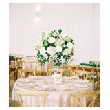 Artificial Rose Flowers, 100 pcs Foam Rose Bulk Ivory Fake flower heads for DIY Wedding Bouquets Rose Wall kissing balls Bridal Shower Centerpieces Arrangements Party Tables Decorations(Ivory)