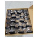 28 Pcs Chair Leg Sliders for Carpet, Square Chair Leg Floor Protectors Glides, Silicone Furniture Leg Protectors Caps, Carpet Protectors Table Feet Teflon Covers Pads (Fit:1-1/8\" ~ 1-1/2\")