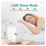 CROWNFUL Mini Fridge, 4 Liter/6 Can Portable Cooler and Warmer Personal Refrigerator for Skin Care, Cosmetics, Beverage, Food,Great for Bedroom, Office, Car, Dorm, ETL Listed (White)