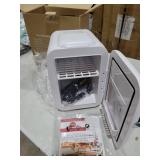 CROWNFUL Mini Fridge, 4 Liter/6 Can Portable Cooler and Warmer Personal Refrigerator for Skin Care, Cosmetics, Beverage, Food,Great for Bedroom, Office, Car, Dorm, ETL Listed (White)