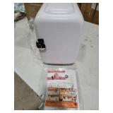 CROWNFUL Mini Fridge, 4 Liter/6 Can Portable Cooler and Warmer Personal Refrigerator for Skin Care, Cosmetics, Beverage, Food,Great for Bedroom, Office, Car, Dorm, ETL Listed (White)
