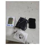 Blood Pressure Monitor for Home Use with Large Upper Arm Cuff - Automatic Talking Pulse and BP Machine with 240 Memory Recalls for 3 Users - Carrying Bag and Batteries Included, Backlit Digital LCD