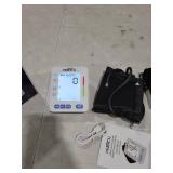 Blood Pressure Monitor for Home Use with Large Upper Arm Cuff - Automatic Talking Pulse and BP Machine with 240 Memory Recalls for 3 Users - Carrying Bag and Batteries Included, Backlit Digital LCD