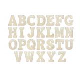 5 Inch 66 Pieces Wooden Letters Unfinished Wood Alphabet Letters for Crafts (2 Sets of A-Z with Extra Vowels)