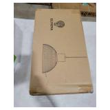 ELYONA Modern Hammered Pendant Light Fixtures with 12\" Metal Shade Solid Wood Dome Hanging Pendant Light for Farmhouse Kitchen Island Dining Room Sink Bedroom Hallway Medium 2 Pack Blue