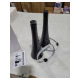 PATIOSIR Fly Swatter for Outside/Inside Meal, Picnic, Barbeque, Events - Battery Operated Food Spinning Fan (Black Color, 2pcs)