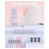 Nicpro 3PCS Pastel Mechanical Pencil Set, 0.9 Mechanical Pencil with 6 Tubes HB Lead 0.9mm, 3PCS Eraser & 9PCS Eraser Refill, Cute School Supplies for Writing, Sketching, Drafting-With Case