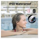 UniJethro Smart Ring for Women Men, Health Fitness Tracker Ring, IP68 Waterproof Rings, Sleep Ring with Charging Case and Ring Protector, Remote Photography, Family Care, No App Fees (Rose Gold, 8#)