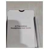 AI Translation Earbuds Real Time 144 Languages Translator Ear Buds Audifonos Traductores Ingles Espanol Wireless Clip On Earbuds Bluetooth Headphones for Travel Business Meeting Learning Black