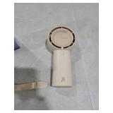 JISULIFE Handheld Portable Turbo Fan [16H Max Cooling Time], 4000mAh USB Rechargeable Personal Battery Operated Mini Small Pocket Fan with 5 Speeds for Travel/Outdoor/Vacation/Concerts - Brown