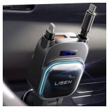 LISEN for iPhone 17 Pro Max Retractable Car Charger[USB C Cable & L Cable], 96W 4 in 1 Fast Charging Retractable Car Charger Cigarette Adapter for iPhone 16 15 14 13 12,Samsung Galaxy S25 S24, Android